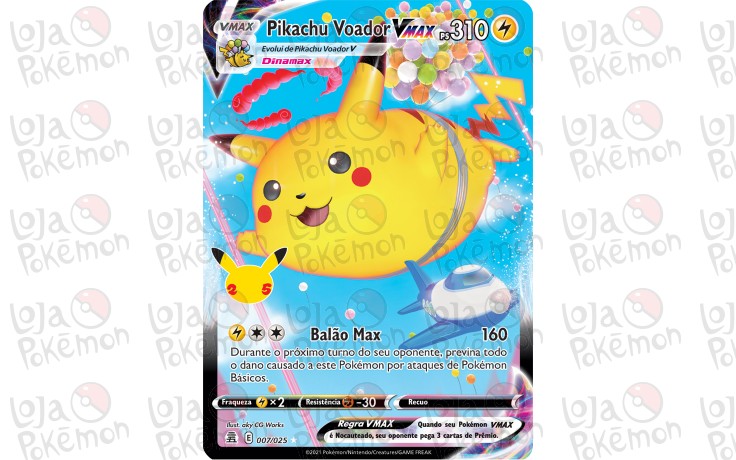 Pikachu Voador VMAX 7/25 - Celebrações
