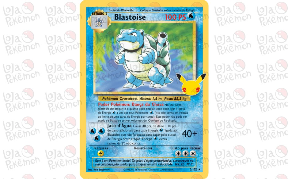 Blastoise 2/102  2/ - Coleção Clássica