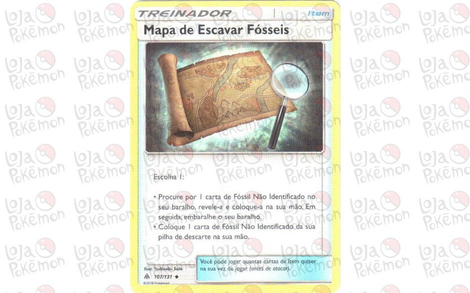 Mapa de Escavar Fósseis 107/131 - Luz Proibida