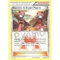 Operário da Equipe Magma 30/34 - Crise Dupla - Card Pokémon