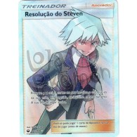 Resolução do Steven - Full Art 165/168 - Tempestade Celestial - Card Pokémon