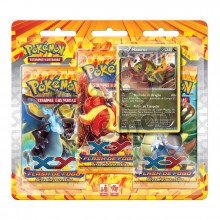 Triple Pack Pokémon - Coleção Flash de Fogo - Haxorus